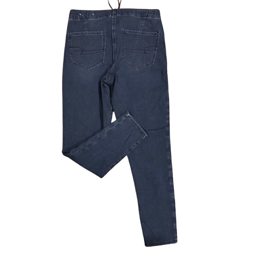American Eagle Dark wash Pull on 360 next level stretch jeans size 12 - Picture 2 of 7
